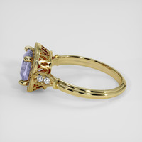 1.34 Ct. Purple Sapphire Ring, 14K Yellow Gold 4