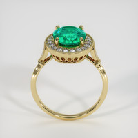 2.56 Ct. Emerald Ring, 18K Yellow Gold 3