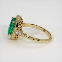 2.35 Ct. Emerald Ring, 18K Yellow Gold 4