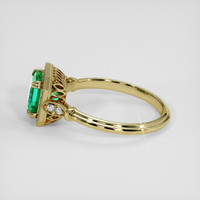 1.67 Ct. Emerald Ring, 18K Yellow Gold 4