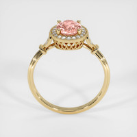 1.09 Ct. Padparadscha Sapphire Ring, 18K Yellow Gold 3