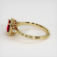 1.37 Ct. Ruby Ring, 18K Yellow Gold 4