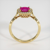1.22 Ct. Ruby Ring, 18K Yellow Gold 3