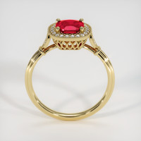 1.54 Ct. Ruby Ring, 18K Yellow Gold 3