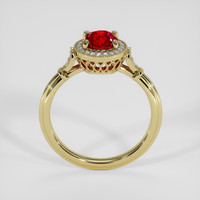 1.07 Ct. Ruby Ring, 18K Yellow Gold 3