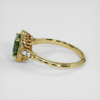 1.23 Ct. Green Sapphire Ring, 18K Yellow Gold 4
