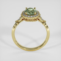 1.54 Ct. Green Sapphire Ring, 18K Yellow Gold 3