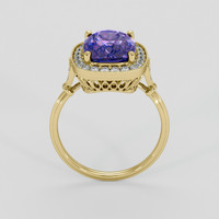4.67 Ct. Bi Color Sapphire Ring, 18K Yellow Gold 3
