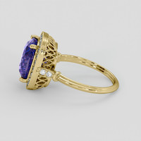 4.67 Ct. Bi Color Sapphire Ring, 18K Yellow Gold 4