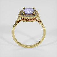 1.34 Ct. Purple Sapphire Ring, 18K Yellow Gold 3