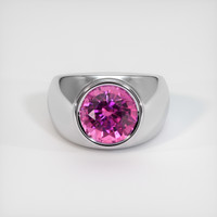 1.67 Ct. Pink Sapphire Ring, Platinum 950 1