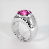 1.67 Ct. Pink Sapphire Ring, Platinum 950 2