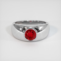 1.38 Ct. Ruby Ring, Platinum 950 1