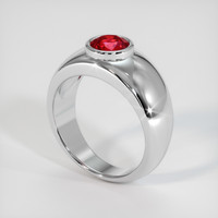 1.38 Ct. Ruby Ring, Platinum 950 2