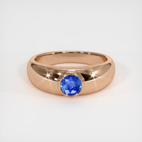 0.56 Ct. Sapphire Ring, 14K Rose Gold 1