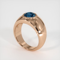 1.68 Ct. Sapphire Ring, 14K Rose Gold 2