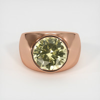 7.50 Ct. Yellow Sapphire Ring, 14K Rose Gold 1