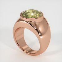 7.50 Ct. Yellow Sapphire Ring, 14K Rose Gold 2