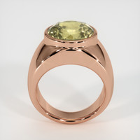 7.50 Ct. Yellow Sapphire Ring, 14K Rose Gold 3