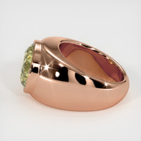 7.50 Ct. Yellow Sapphire Ring, 14K Rose Gold 4