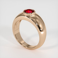 1.11 Ct. Ruby Ring, 18K Rose Gold 2