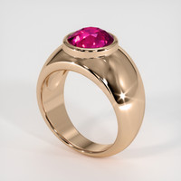 3.53 Ct. Ruby Ring, 18K Rose Gold 2