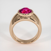 3.53 Ct. Ruby Ring, 18K Rose Gold 3