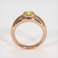 0.60 Ct. Yellow Sapphire Ring, 18K Rose Gold 3