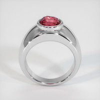 3.07 Ct. Padparadscha Sapphire Ring, 14K White Gold 3