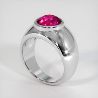 3.53 Ct. Ruby Ring, 14K White Gold 2