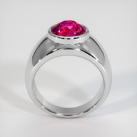 3.53 Ct. Ruby Ring, 14K White Gold 3