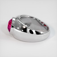 3.53 Ct. Ruby Ring, 14K White Gold 4