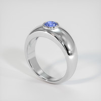 0.62 Ct. Sapphire Ring, 14K White Gold 2