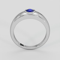 0.85 Ct. Blue Sapphire Ring, 14K White Gold 3