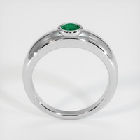 0.42 Ct. Emerald Ring, 18K White Gold 3