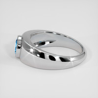 3.11 Ct. Swiss Blue Topaz Ring, 18K White Gold 4