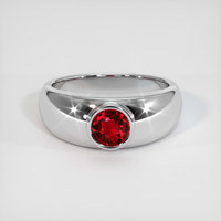 1.11 Ct. Ruby Ring, 18K White Gold 1