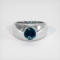 1.68 Ct. Sapphire Ring, 18K White Gold 1
