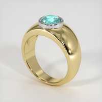 1.25 Ct. Gemstone Ring, 14K White & Yellow 2