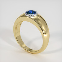 1.20 Ct. Sapphire Ring, 18K White & Yellow 2