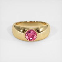 1.07 Ct. Padparadscha Sapphire Ring, 10K Yellow Gold 1
