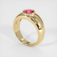 1.07 Ct. Padparadscha Sapphire Ring, 10K Yellow Gold 2