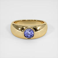 0.94 Ct. Violet Sapphire Ring, 10K Yellow Gold 1
