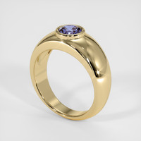 0.94 Ct. Violet Sapphire Ring, 10K Yellow Gold 2