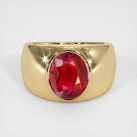 Men's Ruby Ring 4.24 Ct. 14K Yellow Gold Preview