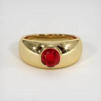 1.38 Ct. Ruby Ring, 14K Yellow Gold 1