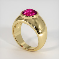 3.53 Ct. Ruby Ring, 14K Yellow Gold 2