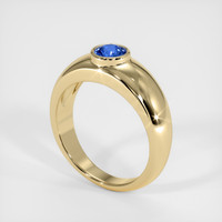 0.56 Ct. Sapphire Ring, 14K Yellow Gold 2
