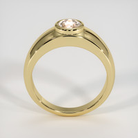 0.66 Ct. Peach Sapphire Ring, 14K Yellow Gold 3
