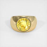 7.00 Ct. Yellow Sapphire Ring, 14K Yellow Gold 1